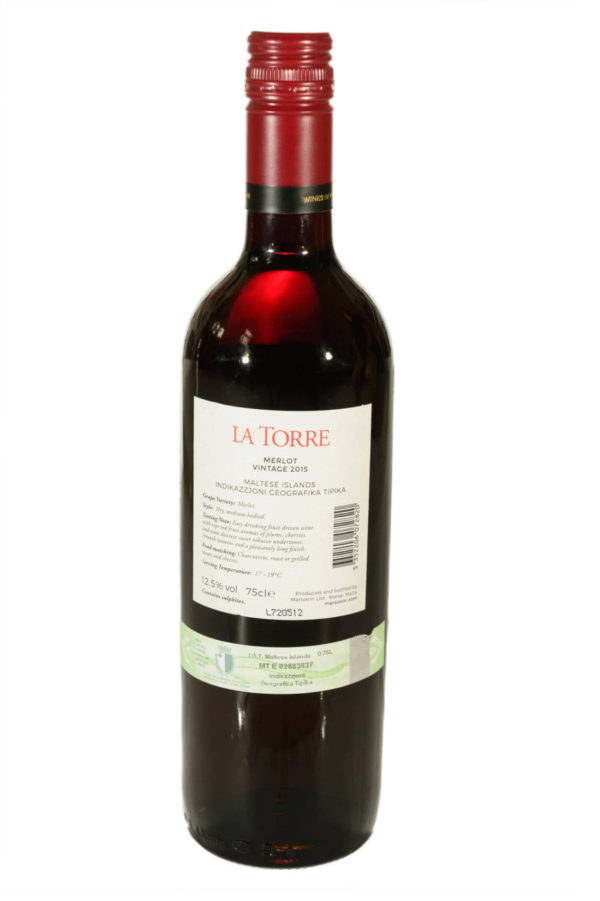 Rotwein La Torre Merlot 2022 (Marsovin) – Bild 3