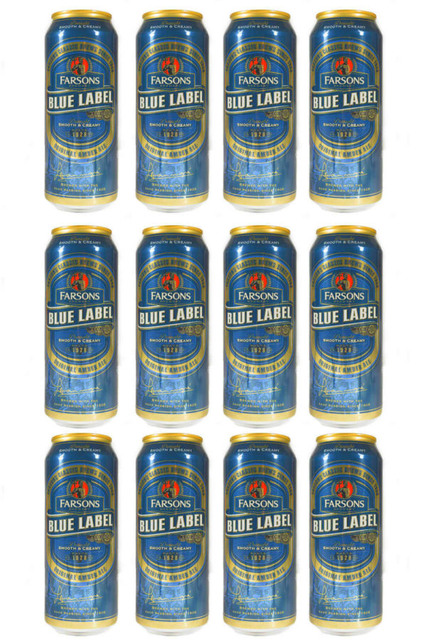 12 Blue Label-Ale-Bier in der Dose, 0,44l – Bild 2