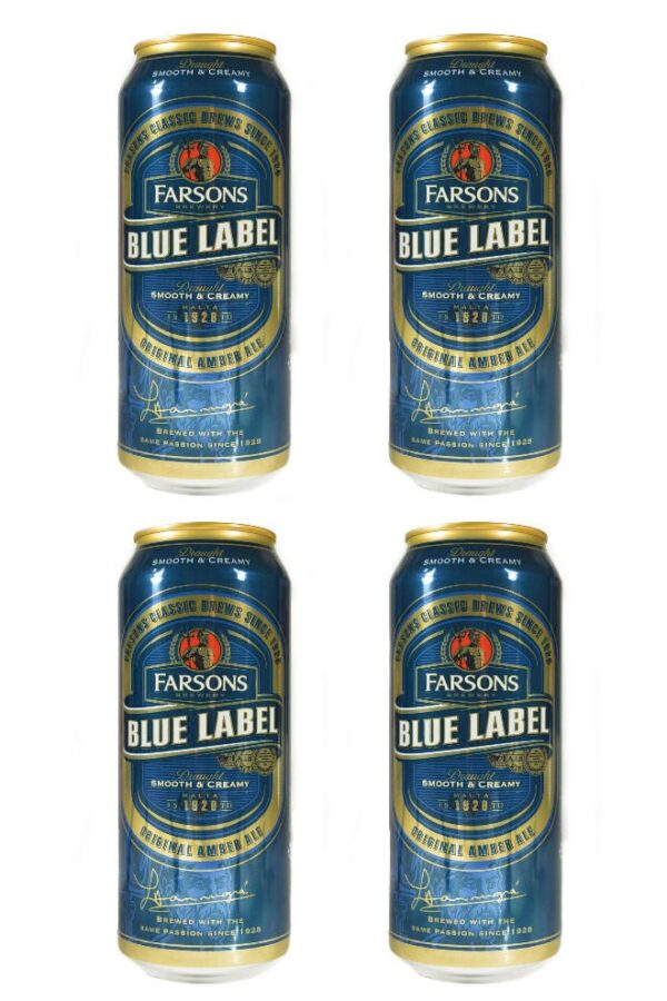 4 Blue Label-Ale-Bier in der Dose, 0,44l – Bild 2