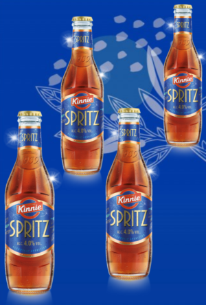 4 Glasflaschen Kinnie Spritz 0,25l