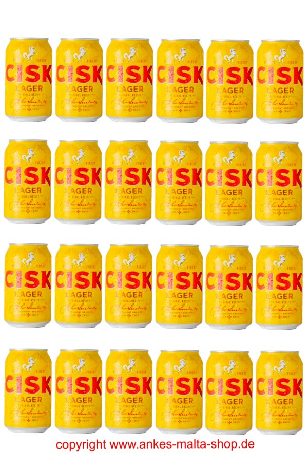24 Cisk Lager-Bier in der Dose, 0,33l – Bild 2