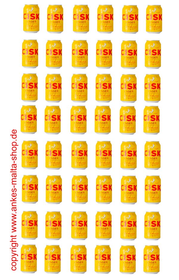 48 Cisk Lager-Bier in der Dose, 0,33l – Bild 2