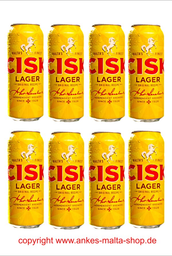 8 Cisk Lager-Bier in der Dose, 0,5l – Bild 2