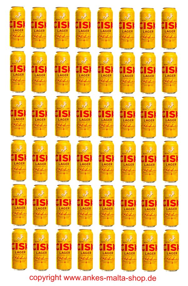 48 Cisk Lager-Bier in der Dose, 0,5l – Bild 2