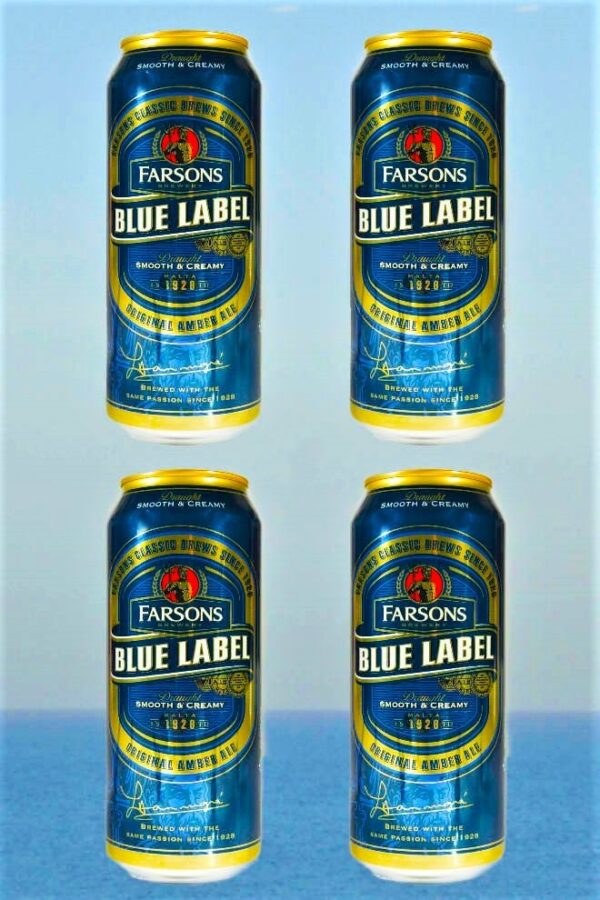4 Blue Label-Ale-Bier in der Dose, 0,44l