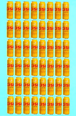 48 Cisk Lager-Bier in der Dose, 0,5l