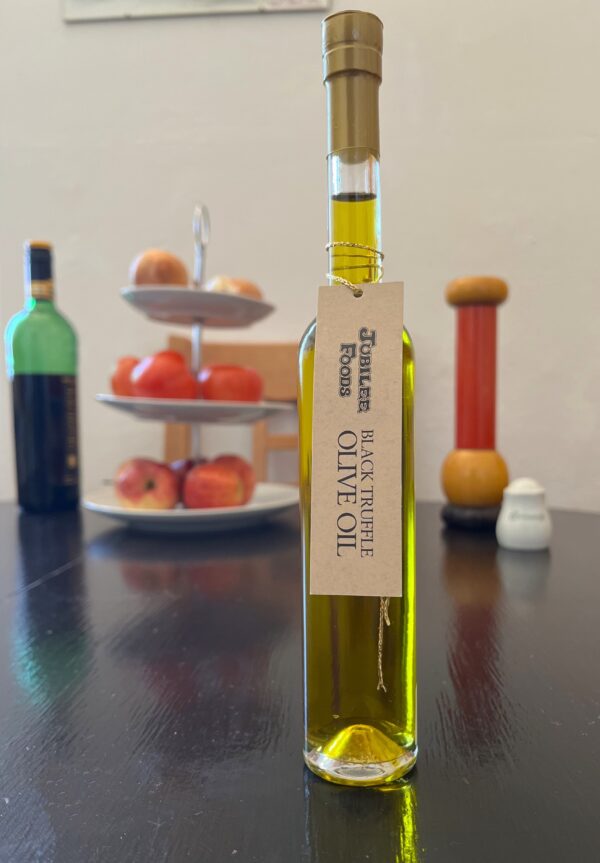 Extra Virgin Olivenöl mit Extrakt von schwarzem Trüffel 100 ml – Bild 2