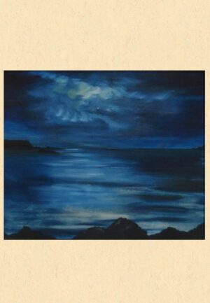 "Schatten des Meeres" (Malta, GħajnTuffieħa) von Anke Jablinski, Kunstdruck auf Leinen
