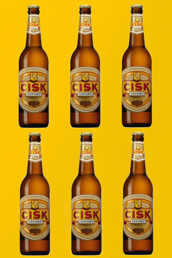 6 Cisk Export Premium Bier in der Flasche, 0,5l