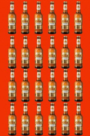 24 Cisk Pilsner Premium Bier in der Flasche, 0,33l