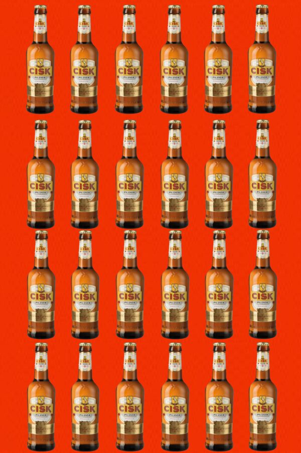 24 Cisk Pilsner Premium Bier in der Flasche, 0,33l