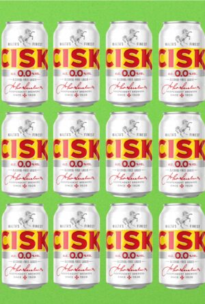 12 Cisk Lager-Bier in der Dose 0,33l/ 0,00 % alkoholfrei!