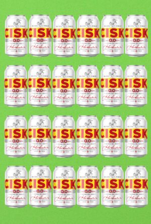 24 Cisk Lager-Bier in der Dose 0,33l/ 0,00 % alkoholfrei!