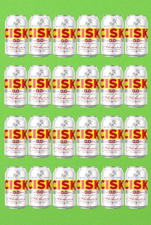 24 Cisk Lager-Bier in der Dose 0,33l/ 0,00 % alkoholfrei!