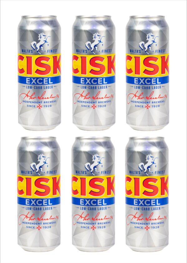 6 Cisk Excel Bier in der Dose 0,5l – Bild 2