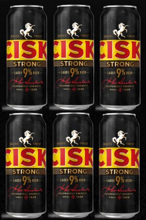 6 Cisk Strong Bier in der Dose 0,5l