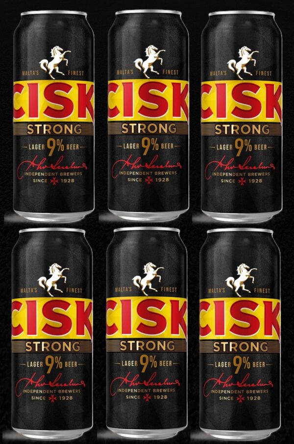 6 Cisk Strong Bier in der Dose 0,5l