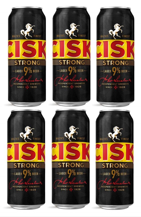6 Cisk Strong Bier in der Dose 0,5l – Bild 2
