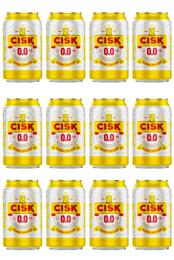 12 Cisk Lager-Bier in der Dose 0,33l/ 0,00 % alkoholfrei! – Bild 2